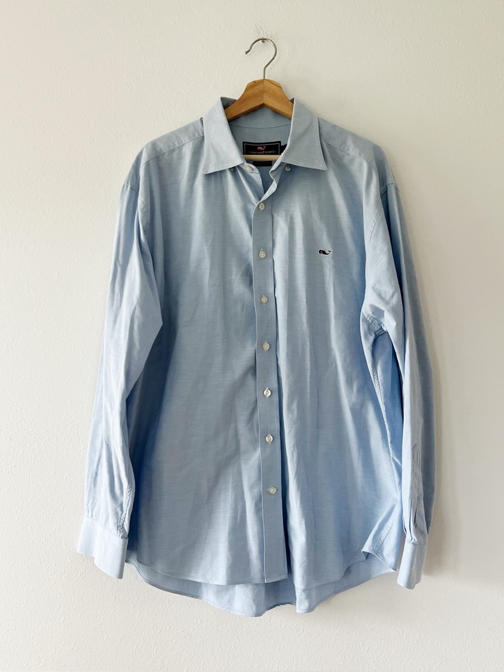 VINEYARD VINES | 100% Cotton Whale Shirt Light Blue | XL